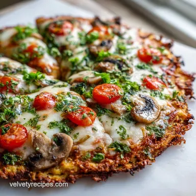Low Carb Keto Chicken Crust Pizza Recipe with Garlic in 40 Minutes