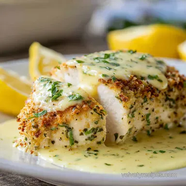 Baked Lemon Pecorino Crusted Chicken for 4 Recipe Card