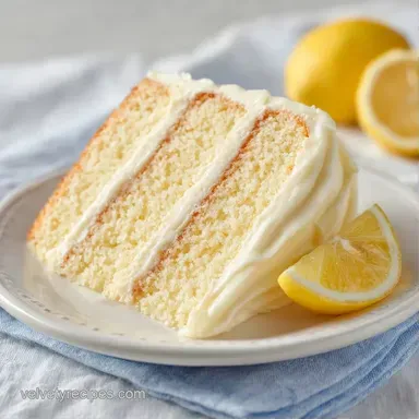 Lemon Velvet Cake Recipe with Buttermilk Recipe Card