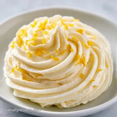 Lemon Velvet Frosting in 15 Minutes Recipe Card