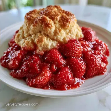 Strawberry Cobbler for 8 Servings