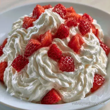 Light Fluffy Strawberry Dessert for 10