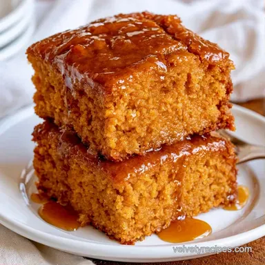 Fall Dessert for a Crowd for 24 Squares Recipe Card