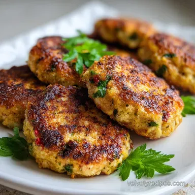 Mediterranean Chicken Patties for 4 Servings