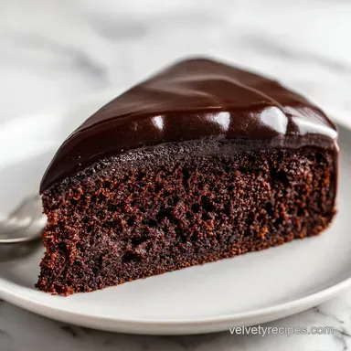 Moist Fudgy Chocolate Cake in 45 Minutes Recipe Card