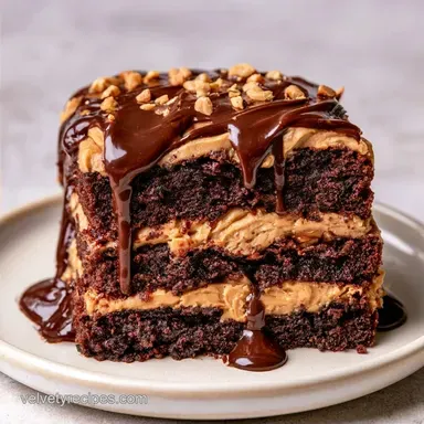 Moist Reeses Chocolate Cake for 12 Slices