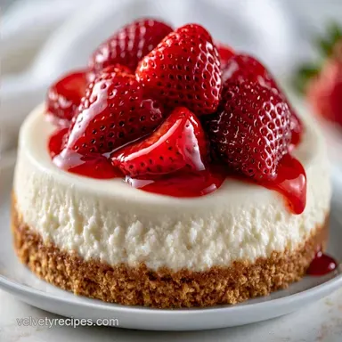 No Bake Strawberry Cheesecakes: Creamy