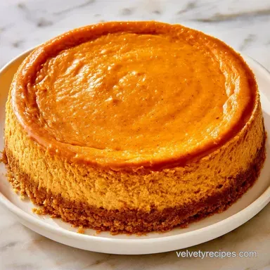 NoBake Pumpkin Cheesecake: Creamy