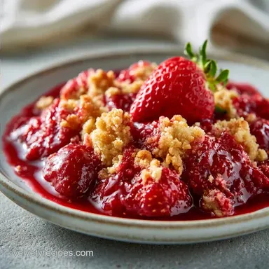 Strawberry Crisp with Fresh Strawberries
