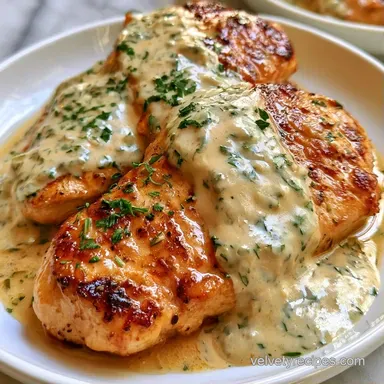 Pan-Seared Boursin Chicken for 4 Servings Recipe Card