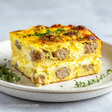 Pancake Egg Casserole for 10 Servings