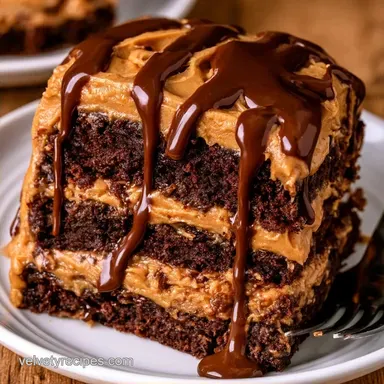 Peanut Butter Chocolate Layer Cake for 16