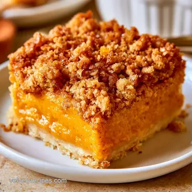 Pumpkin Crisp with Evaporated Milk Recipe Card