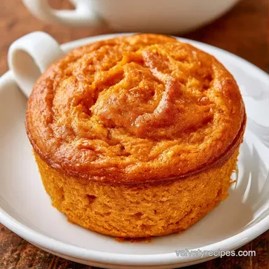 Pumpkin Pie Mug Cake in 5 Minutes Recipe Card