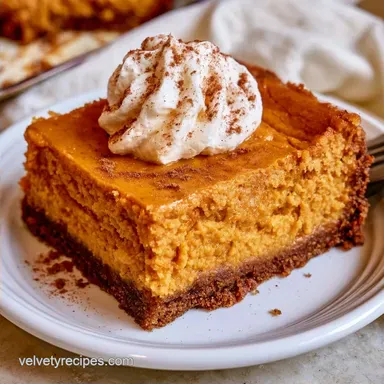 Pumpkin Spice Cheesecake Bars for 16