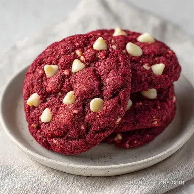 Red Velvet Cake Mix Cookies in 20 Min Recipe Card