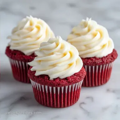 Red Velvet Cupcakes Cream Cheese for 12