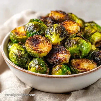 Roasted Brussels Sprouts Recipe: Crispy Oven Side for 4 Servings