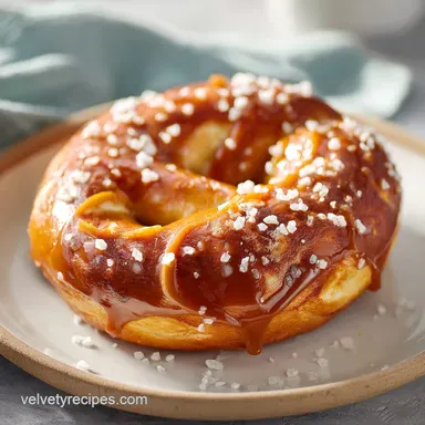 Salted Caramel Pretzel Bars: Chewy