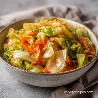 Cabbage Stir Fry in 15 Minutes: Charred and Snappy Side Dish Recipe Card