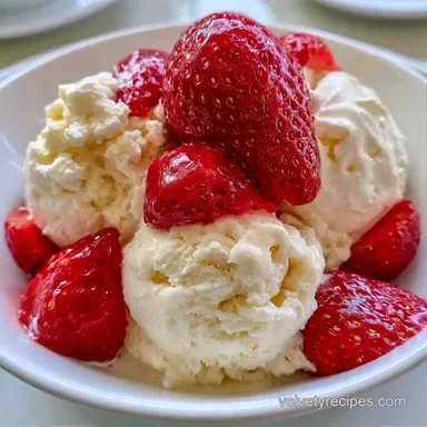 Strawberries Vanilla Ice Cream: Creamy Recipe Card
