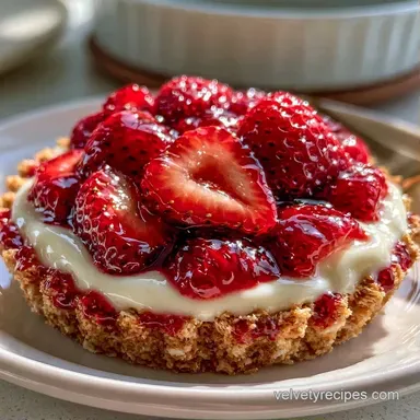 No-Bake Summer Strawberry Dream Dessert Recipe Card