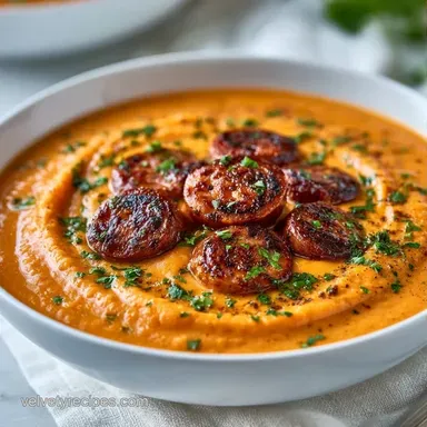 Andouille Sweet Potato Soup in 35 Min Recipe Card