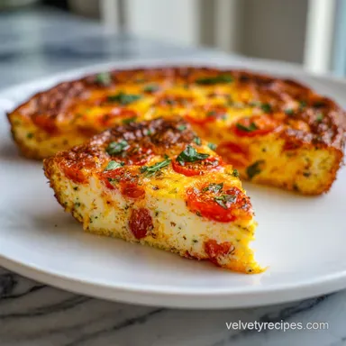 Tomato Basil Quiche for 6 Servings