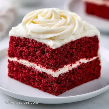 Velvety Red Velvet Layer Cake: Silky Recipe Card