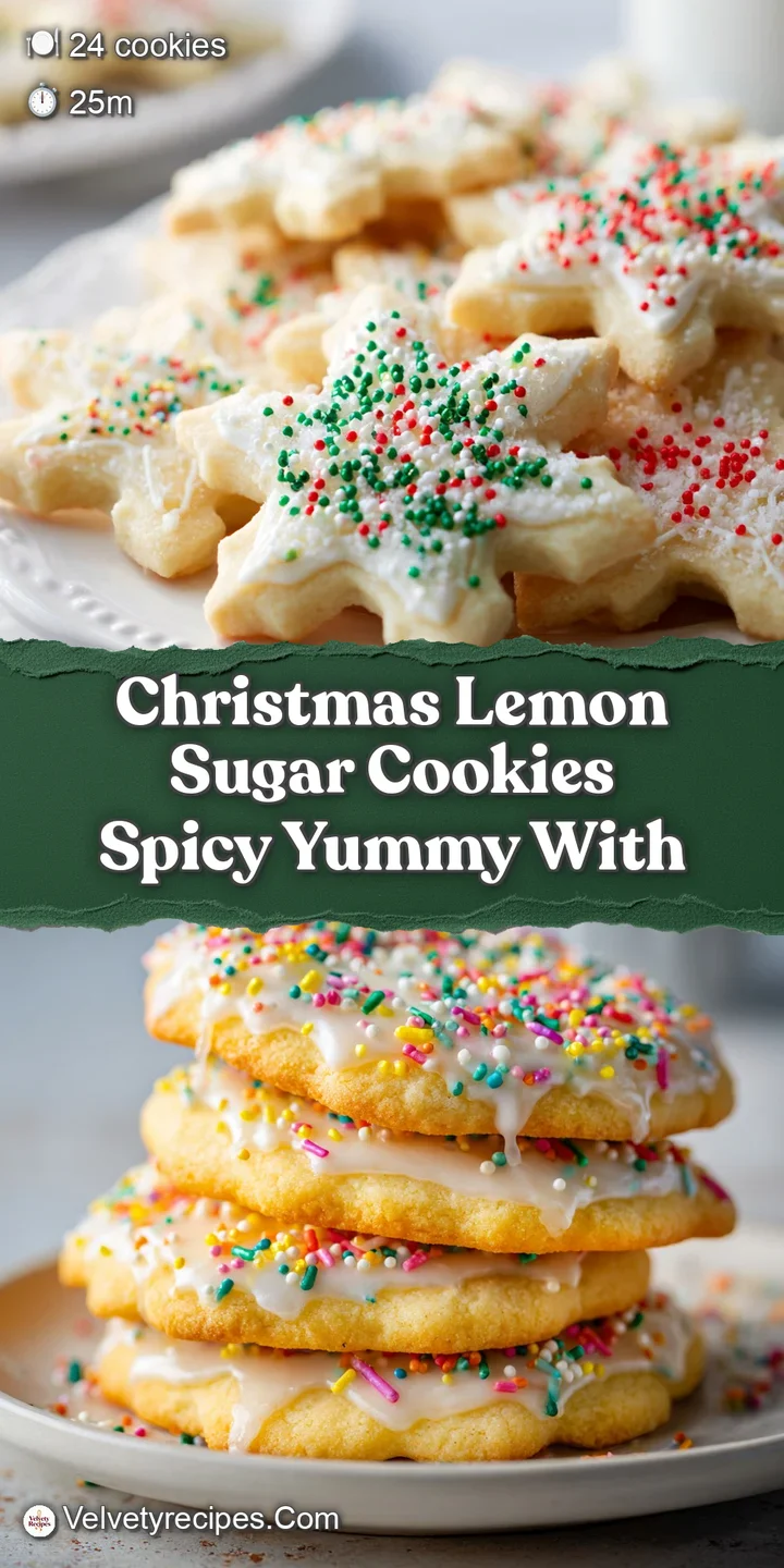 Close-up of a soft, pale yellow lemon sugar cookie with a dusting of fine sugar. Hints of zest fleck the surface.