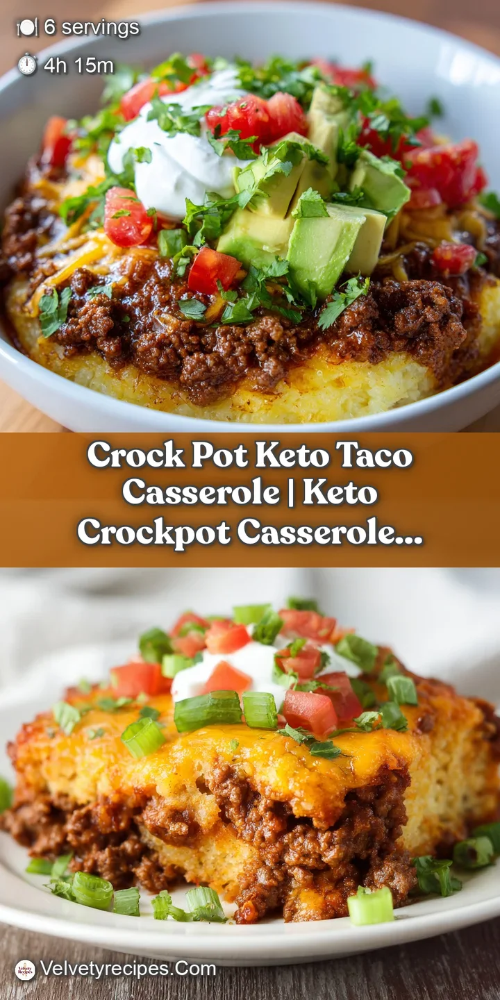 Close-up of cheesy, layered taco casserole, showcasing tender ground beef, bright red peppers, and a dollop of sour cream.