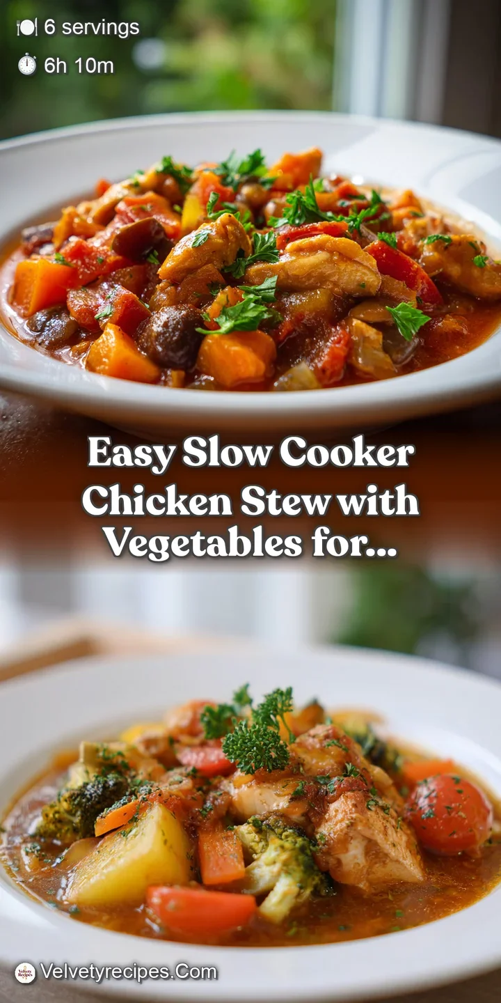 Close-up of tender chicken and vegetables swimming in a rich, flavorful stew. Glistening droplets signal comforting warmth.