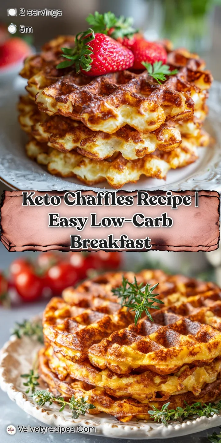 Close-up of a steaming, golden chaffle, its delicate waffle grid pattern visible and inviting.