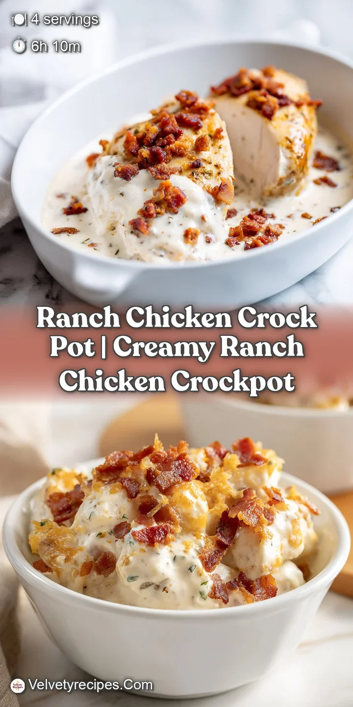 Macro shot of tender chicken pieces drenched in a creamy herb sauce, topped with glistening, salty bacon crumbles.