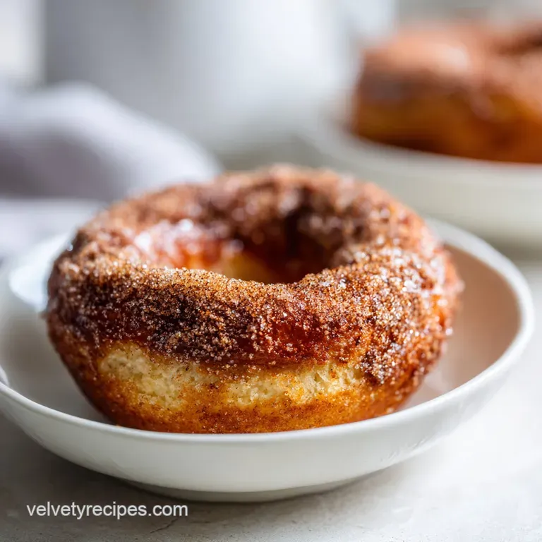 Low Carb Keto Almond Flour Donut Recipe with Cinnamon Sugar