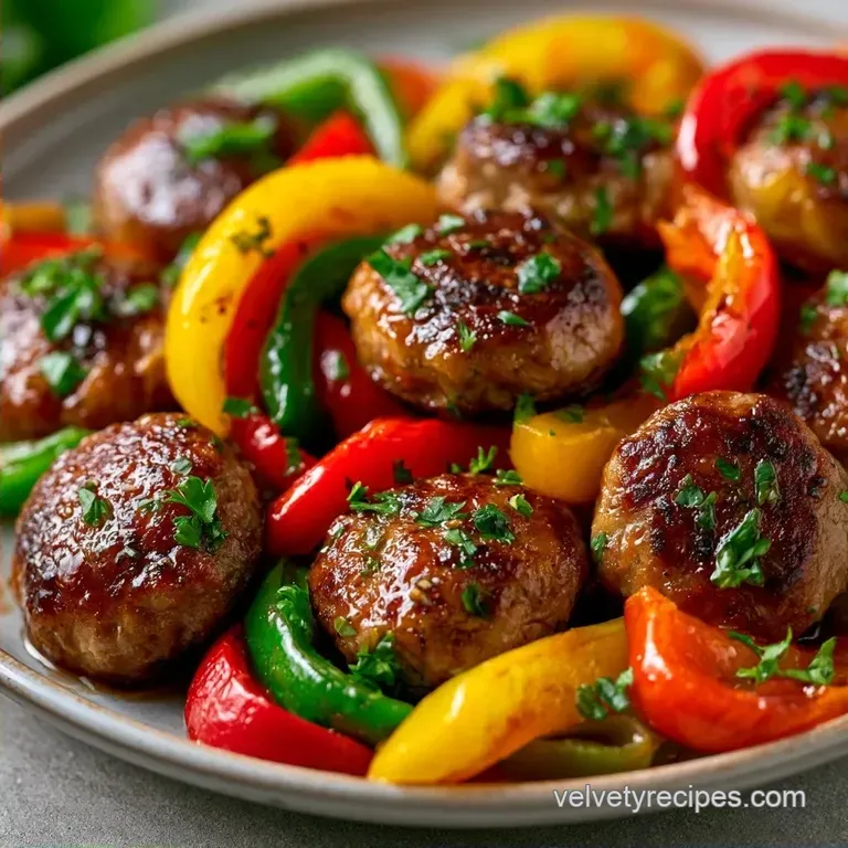 Healthy Andouille Sausage and Peppers