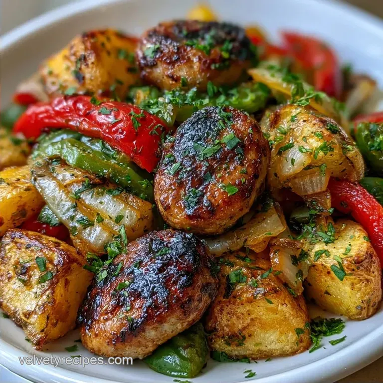 Andouille Sausage and Veggies with Potatoes