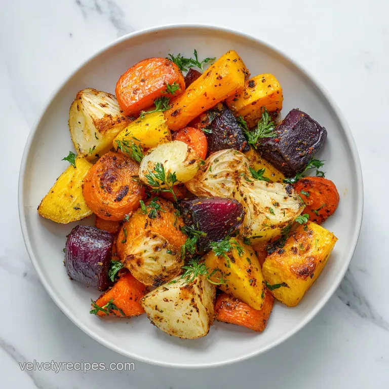 Roasted Root Vegetables with Balsamic Glaze