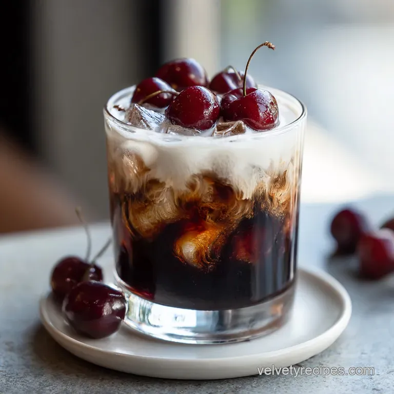 Cherry White Russian: Silky Cream Cocktail