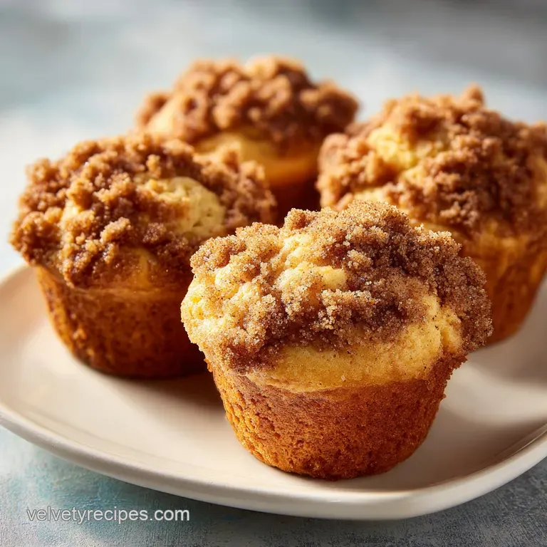 Coffee Cake Banana Muffins: Golden and Bakery-Style
