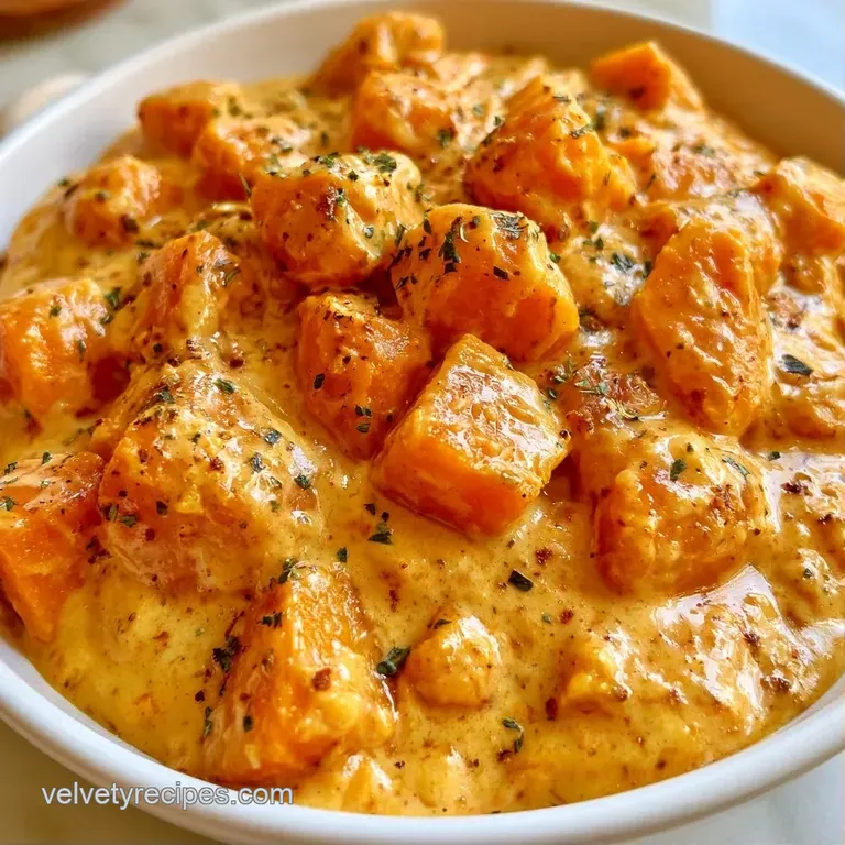 A shallow white bowl of vibrant orange stew served beside fluffy white basmati rice and a fresh lime wedge.