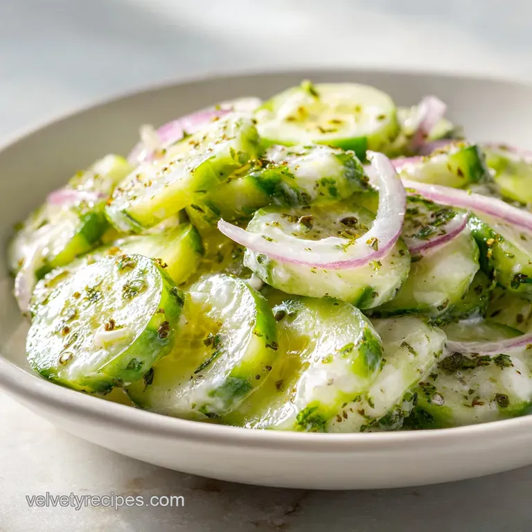 Creamy Cucumber Salad: Crisp and Refreshing