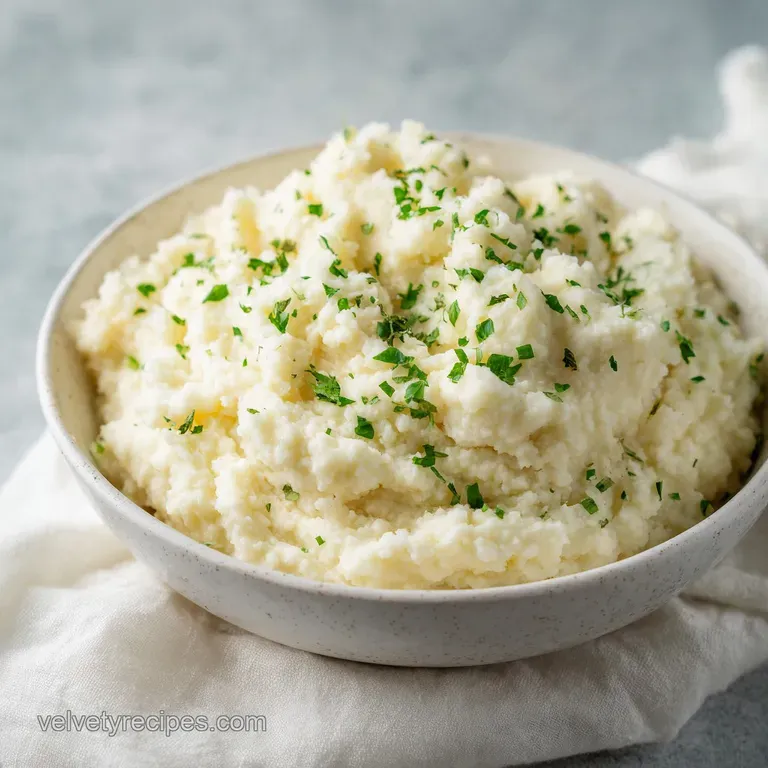 Creamy Keto Mashed Cauliflower