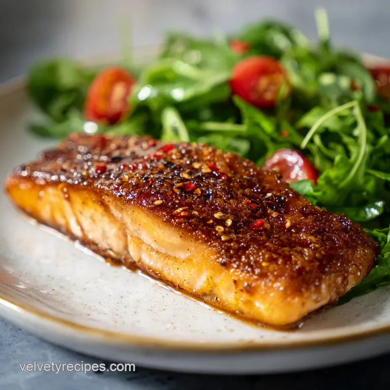Crispy Bang Bang Salmon with Spicy Glaze