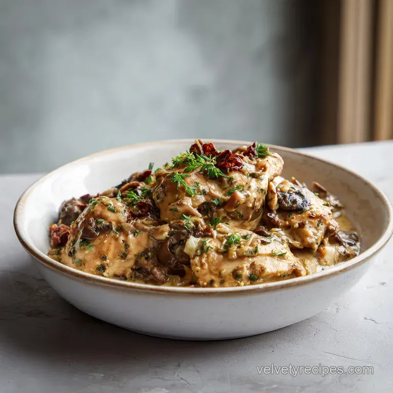 Crock Pot Creamy Tuscan Garlic Chicken