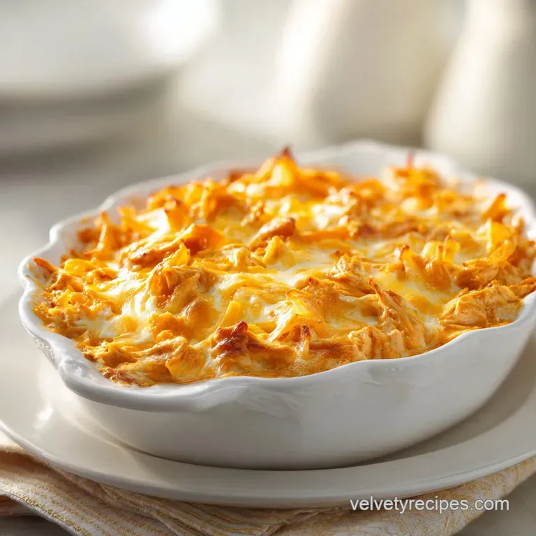 Crockpot Buffalo Chicken Dip: Velvety