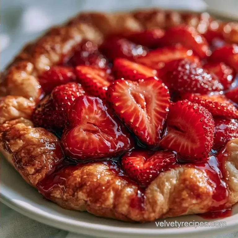 Rustic Fresh Strawberry Galette