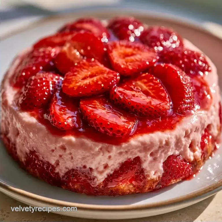 Fresh Strawberry Sheet Cake in 70 Minutes