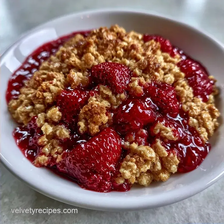 Guilt-Free Strawberry Crumble in 40 Minutes
