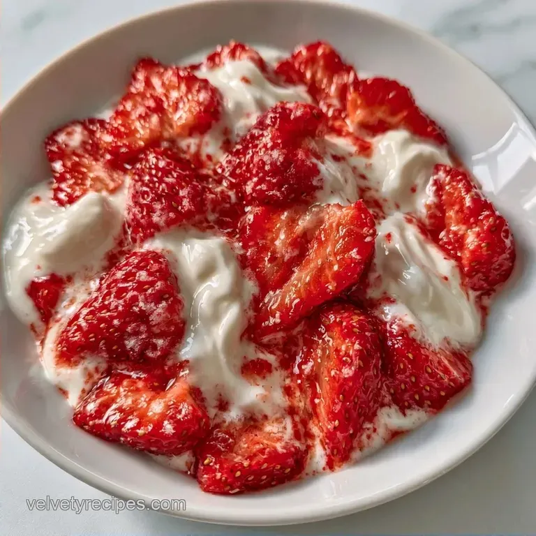 Healthy Frozen Strawberry Dessert: Creamy Bites